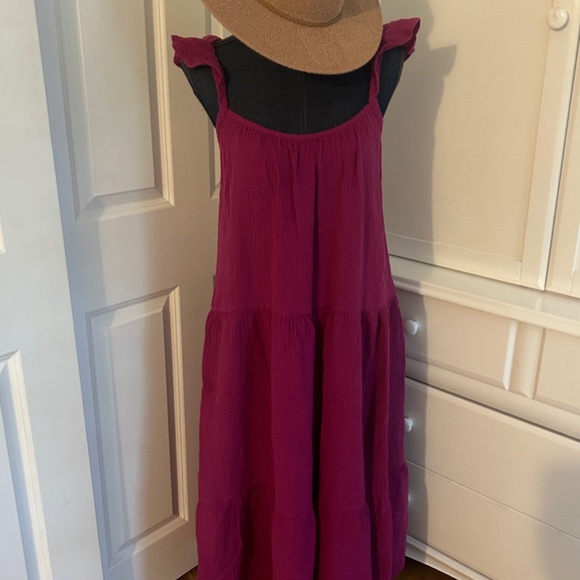 Banana Republic Dresses & Skirts - Banana Republic magenta purple boho maxi dress small